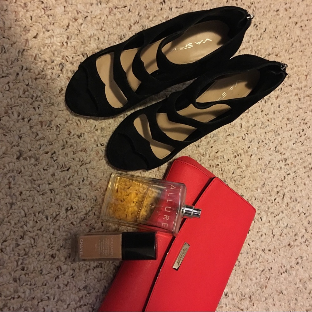 Via Spiga Suede Strappy Heels